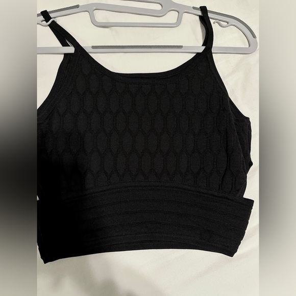 Jonathan Simkhai Black Rayon knit Textured Top - Picture 2 of 7